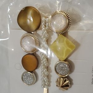 Yellow Multi 3pcs Fashion Hair Clips